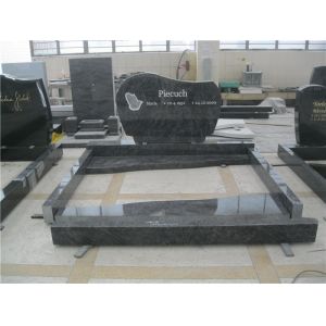 European style hand shape gray granite tomb stone
