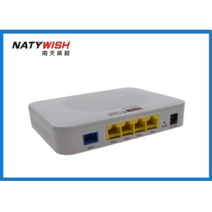 Wireless 4 Ports FTTX ONT , Plastic Shell EPON ONU Less Power Consumption