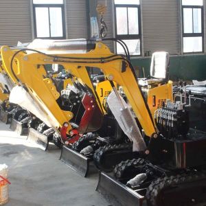 Ramming 1.8 T Excavator Grab Towable Mini Backhoe Loader 2580mm Digging Height