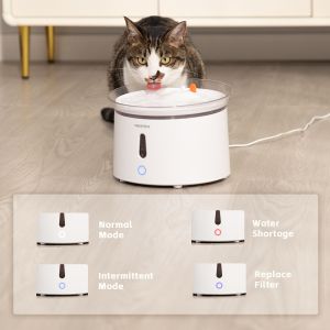 22.4*22.4*16.2CM Pet Water Drinking Fountain with Filter and Automatic Smart