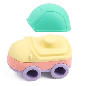 Education Silicone Car Stacking Building Blocks Stackers Toddler Toys