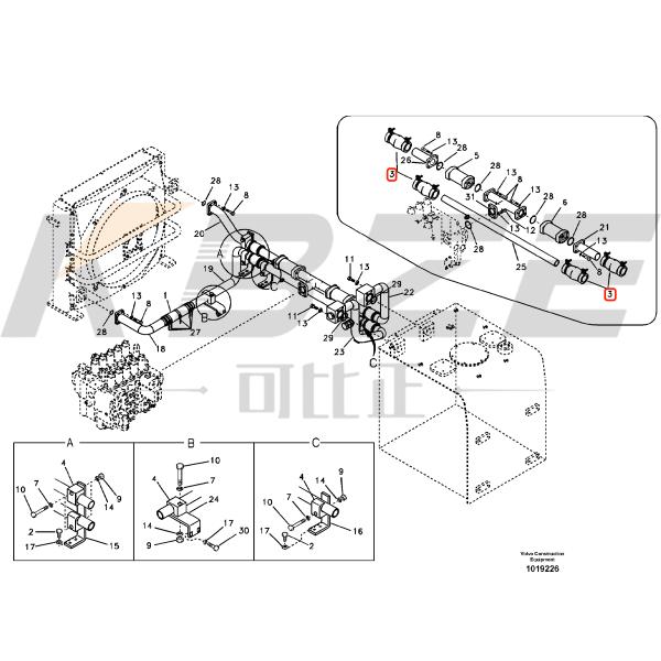 VOLVO VOE14531075 14531075 FELEXIBLE COUPLING FOR EC250 EC330 EC480 EC700 EXCAVATOR
