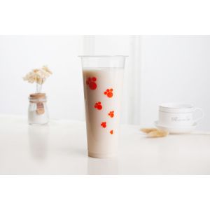 plastic cups with lids plastic cup containers plastic juice cup 420ml 500ml