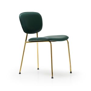Elegant New Stackable Chairs , Green Olga Stackable Leather Chairs