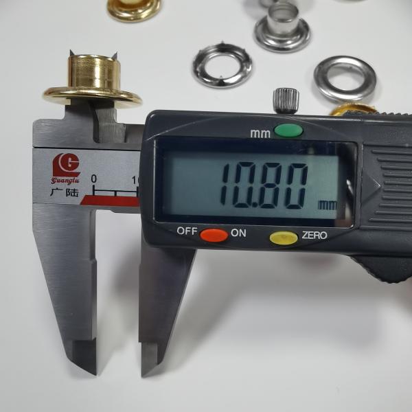 Factory Wholesale Thickened High Quality Brass Metal Eyelet With Prong Tent Canvas Clothing Eyelet