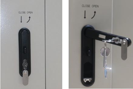 Two Doors Outdoor Equipment Cabinet Power Enclosures 42U Internal Size With PDU