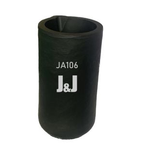 Crucible With Pouring Nozzle Energy Efficiency Metal Melting Silicon Carbide