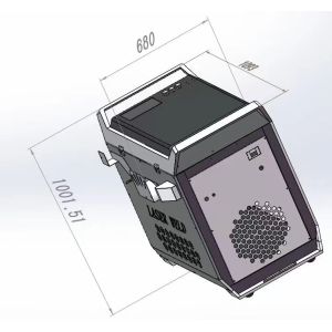 4 in 1 Multifunction Fiber Laser Welding for Pipe / air Cooling Laser Cleaning