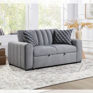 Full Size Convertible Sleeper Sofa Bed, Comfortable Pull-Out Bed with Adjustable