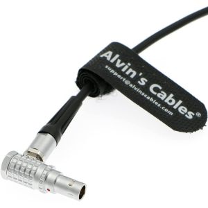 Alvin's Cables BMPCC 4K 6K Power Coiled Cable Weipu 2 Pin Female To Right Angle