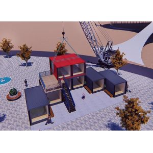 ISO 40HQ Modular Prefab Container Homes , Water Proof Shipping Containers Homes