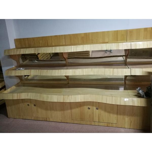 Quality Durable Wooden Retail Display Shelves Vegetable And Fruit Display Stand wholesale