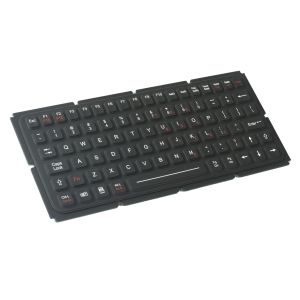 IP65 thin silicone industrial keyboard with OEM version for ruggdeized computer