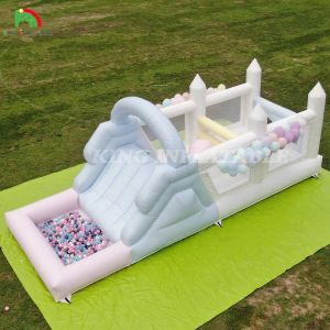Cheap Inflatable Bouncer Combo Obstacle Course Bounce Castle House With Slides Ball Pit Climbing Blower for sale