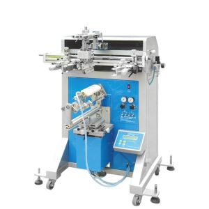 Cheap Semi-Automatic Screen Printing Machine for Plastic Bottles and Glass Cups with Max Print Size φ120mm*250mm and 20pcs/min Speed for sale