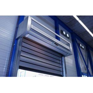 Roll Up High Speed Spiral Door Metal Industrial Shutter Double Walled 220mm Aluminum Slat
