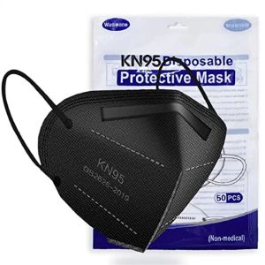 50PCS Hotodeal 5 ply KN95 Face Mask With Elastic Ear Loop