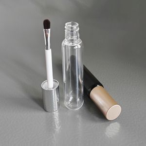 11ml 14ml Concealer Lip Gloss White Plastic Empty Tube with Fine Brush for Blush