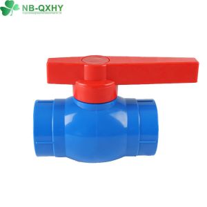 Flexible Ball Valve Red Handle Blue Body Professional Support 1/2" to 4" Compact