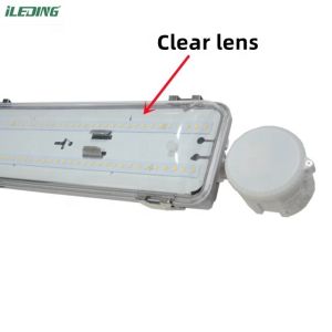 65W Led Workshop Light With Motion Sensor PC frosted Cover Tri-proof Vapor Tight