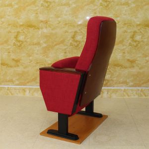 Removable Practical Folding Auditorium Seating , Anti Electrostatic Red Theater
