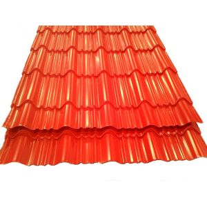 EGI Mid Hard Corrugated Metal Roofing Sheets Plate 500mm Galvanized Color Coated