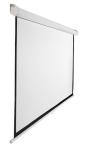 Durable manual pull down projection screen with Self-lock device