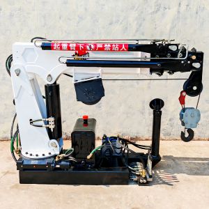 Factory Priced Mini Pickup Truck Crane 1 Ton 2 Ton 3 Ton with Cable Winch for