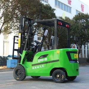 ZHONGMEI 2t Electric Forklift 4x4 Full Pallet Stacker Forklift With 2000