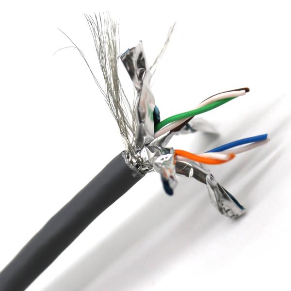 Quality 23AWG 4 Pair Flexible Network Cable Solid Copper S/FTP Cat7 305m 1000 FT wholesale