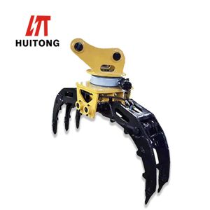 Cheap 7-70 Ton Excavator Rotating Grapple , Rotating Wood Grab High Durability for sale