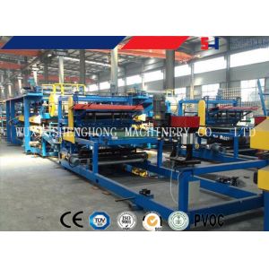 EPS / ROCKWOOL Sandwich Panel Making Machine Continuous Cold Roll Forming 50HZ