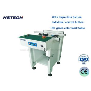 LED Button Control ESD Belt PCB Handling Conveyor Max 390mm PCB Width