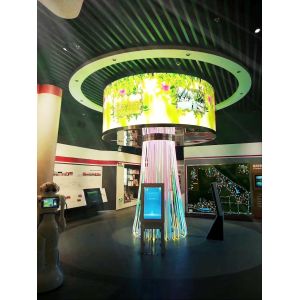 Full-color Led Video Display Screen P6 Indoor Flexible Curtain Circular
