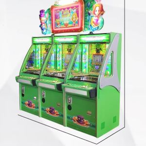 Metal Joker Magician Ticket Arcade Games Coin Pusher Game Machine