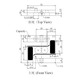 Low Capacity force sensor high precision S type load cell