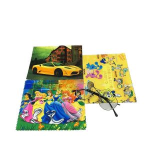 Custom Print Microfiber Eyeglass Cleaning Cloth Water Absorbent