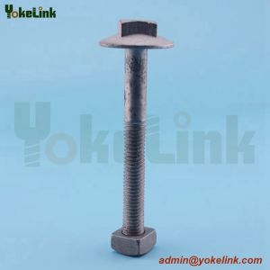 Cheap 5/8'' brace bolt with hex nut for pole line hardware for sale