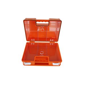 Red Green ABS First Aid Kit With Wall Bracket And Screws Medium Carry Case