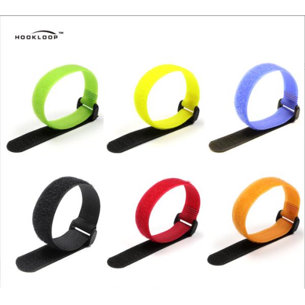 Reusable Adjustable Heavy-Duty Hook and Loop Cable Tie with Buckle for Secure