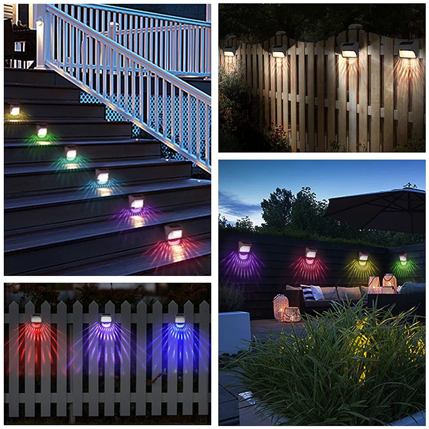 15-Hour Working ABS PMMA Solar Decoration Light Warm White RGB Monocrystalline