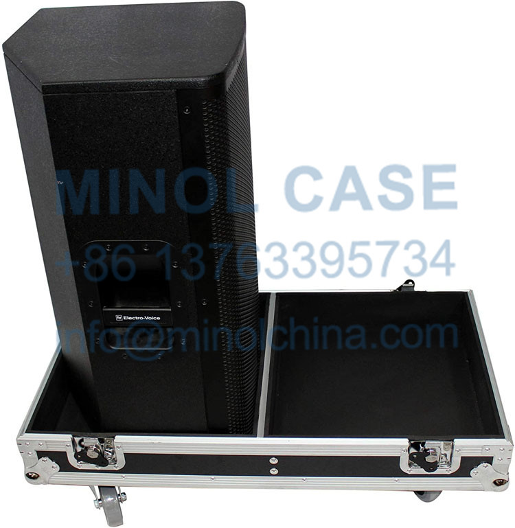ATA Style Flight Case For EV ELX115P Powered Dual Speakers Aluminum Speakers