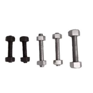 Metric Screw Thread M28 Stud Bolts Heavy Hex Nuts DIN934 Zinc Plate Surface