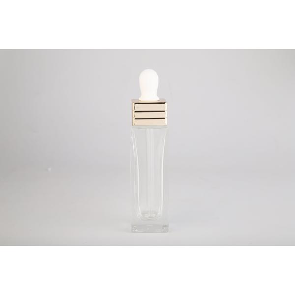 Silk Printing 120ml Glass Lotion Bottles with Plastic Cap Pump Bottle Customized Logo and Painting