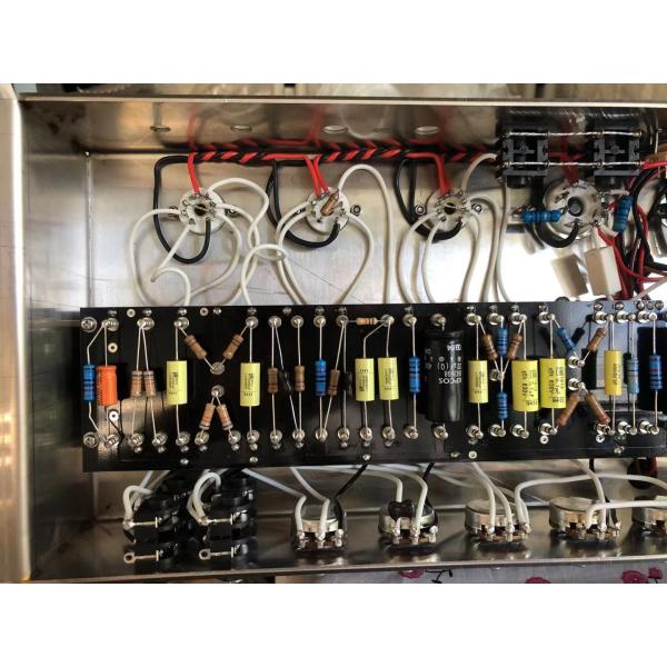 Custom Grand JTM45 Handmade Amp Head 50W in Black with Imported Gold Stripe AAAAA Grade Cabinet