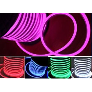 Round / Flat IP68 RGB LED Neon Flex 60 Leds / M 220V AC Input Voltage