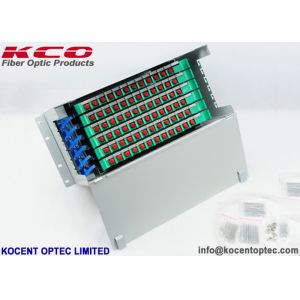 72 Core Rack Mount Fiber Optic Terminal Box with SC FC LC Connectors for 19' Distribution Frame