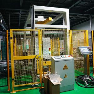 Customized Double-Lane Case Palletizer with Paper Separators for Bottled Water