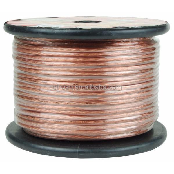 Car Audio System Speaker Wire with Super Clear Flexibility and Transparent PVC