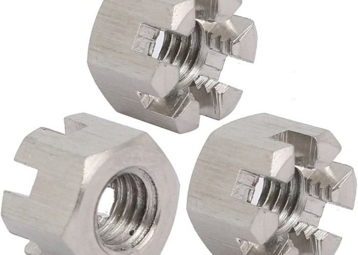 UNC UNF Castle nut M6 M8 M10 Stainless Steel 304 316 Hex Slotted Castle Nuts